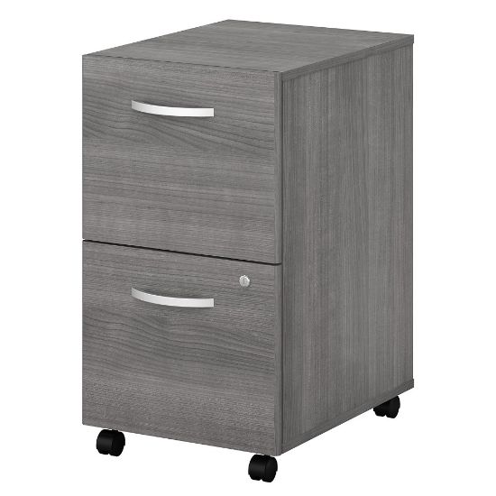 Picture of Bush Business Furniture Studio C 20-1/6inD Vertical 2-Drawer Mobile File Cabinet, Platinum Gray, Delivery