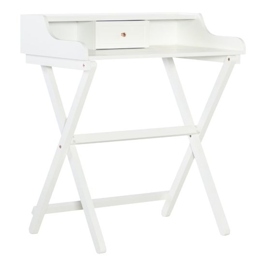 Picture of Linon Gage 30inW Folding Home Office Writing Desk, White