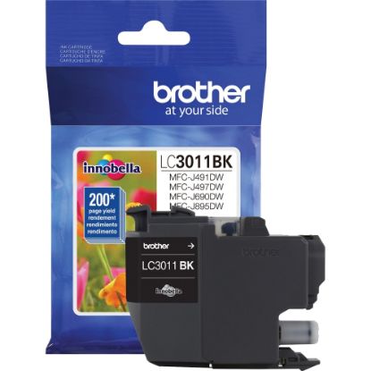 Picture of Brother LC3011BK Original Standard Yield Inkjet Ink Cartridge - Single Pack - Black - 1 Each - 200 Pages