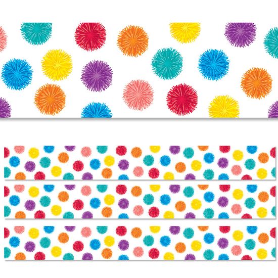 Picture of Creative Teaching Press EZ Borders, Pom Dots, 48' Per Pack, Set Of 3 Packs