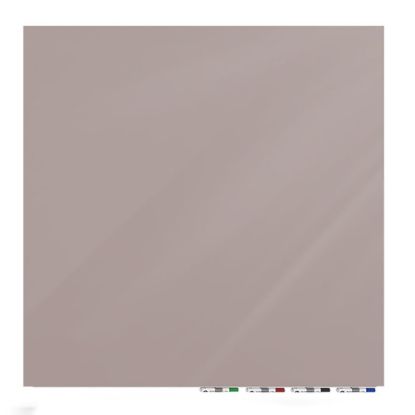 Picture of Ghent Aria Low Profile Glassboard, Magnetic, 48inH x 48inW, Square, Lilac Gray