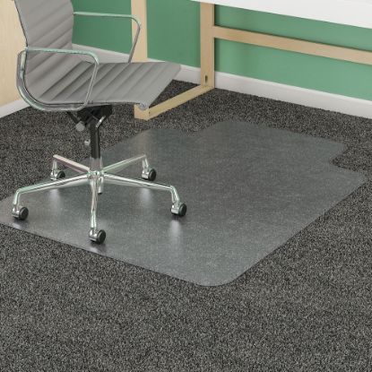 Picture of Realspace SuperMat Chair Mat, Medium Pile Carpet, 36in x 48in, w/Lip, Clear, Pack Of 50 Chair Mats