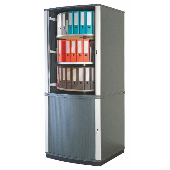 Picture of Moll LockFile Binder And File 5-Tier Carousel Cabinet, Graphite