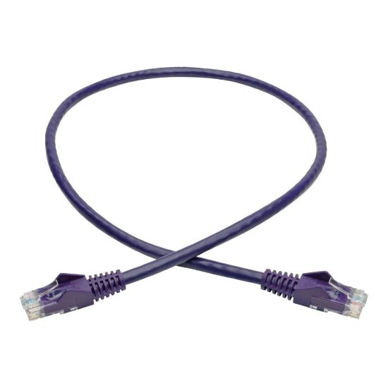 Picture of Tripp Lite Cat6 Gigabit Snagless Molded Ethernet Cable, 2ft, Purple