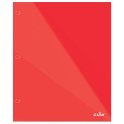 Picture of Office Depot Brand Stellar Laminated 2-Pocket Paper Folder, Letter Size, Red