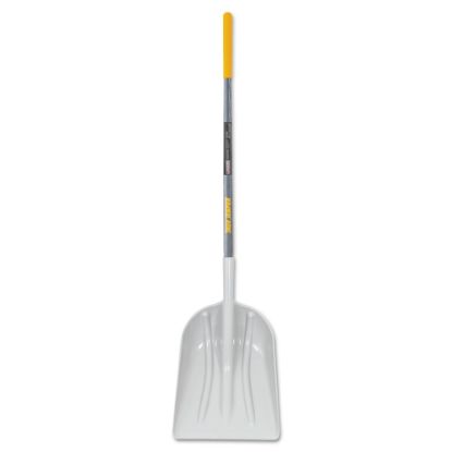 Picture of Poly Scoop with Hardwood Handle, 17.75 in L x 14.75 in W Blade, Square Point, 48 in Straight Cushion-Grip Handle