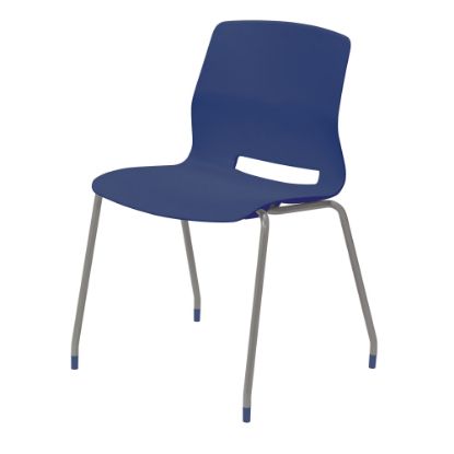 Picture of KFI Studios Imme Stack Chair, Navy/Silver