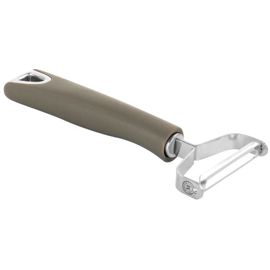 Picture of Martha Stewart Stainless Steel Swivel Peeler, Taupe