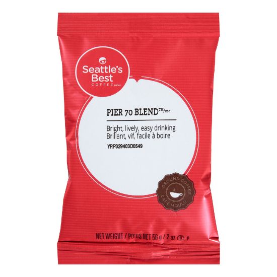 Picture of Seattles Best Coffee Single-Serve Coffee Packets, Level 2, Breakfast Blend, Carton Of 18