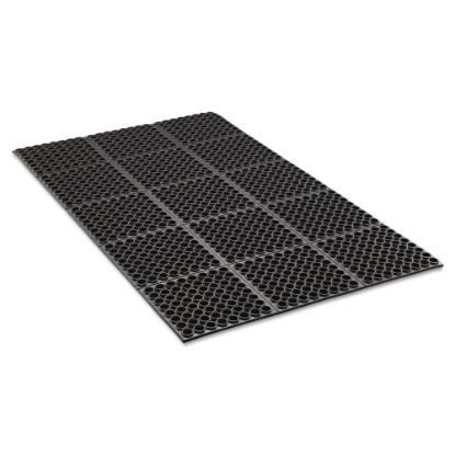 Picture of Crown Safewalk Heavy-Duty Anti-Fatigue Drainage Mat, General Purpose, 3ft x 5ft, Black