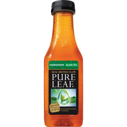 Picture of Pure Leaf Unsweetened Black Tea, 18 Oz, Carton Of 12