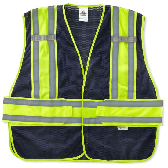 Picture of Ergodyne GloWear Safety Vest, 2-Tone Expandable, X-Large/XX-Large, Navy