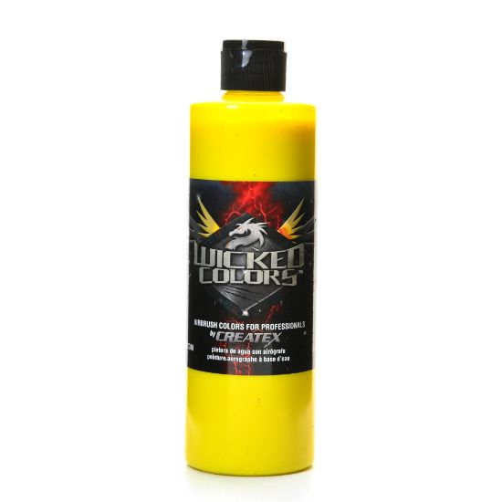 Picture of Createx Wicked Colors Airbrush Paint, Detail, 16 Oz, Yellow