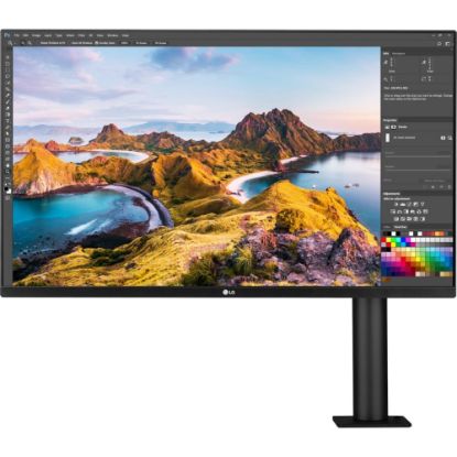 Picture of LG UltraFine 32BN88U-B 32in Class 4K UHD LCD Monitor - 16:9 - Textured Black - 31.5in Viewable - In-plane Switching (IPS) Technology - LED Backlight - 3840 x 2160 - 1.07 Billion Colors - FreeSync - 380 Nit Typical, Peak - 5 ms GTG (Fast) - HDMI