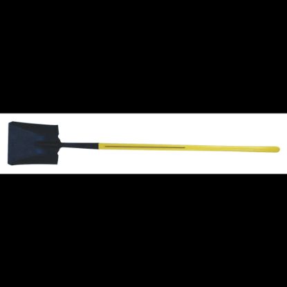 Picture of Ergo-Power Square Point Shovel, 11-1/2 in x 9-7/8 in Blade, 48 in Fiberglass Straight Handle