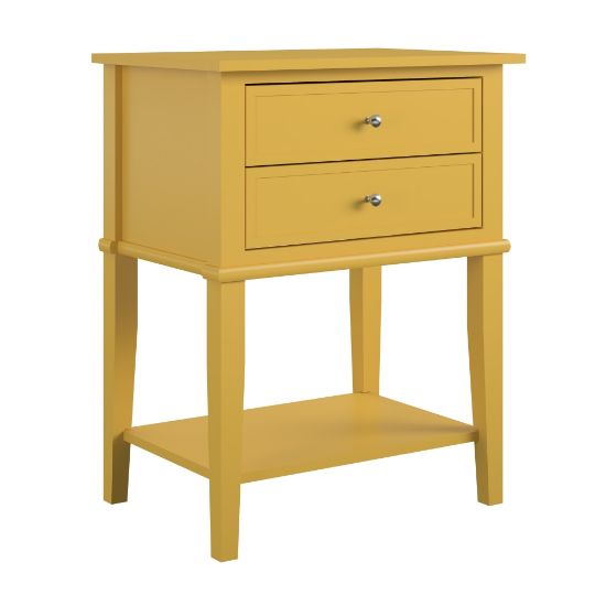 Picture of Ameriwood Home Franklin Accent Table, 28inH x 22inW x 15-1/2inD, Yellow