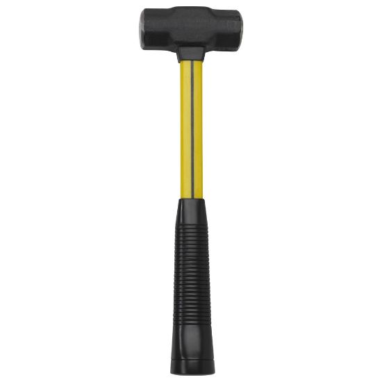 Picture of Blacksmiths Double-Face Steel-Head Sledge Hammer, 3 lb, 14  in Classic Handle