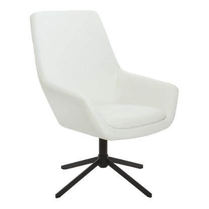 Picture of Office Star Modern Scoop Design Chair, White/Black