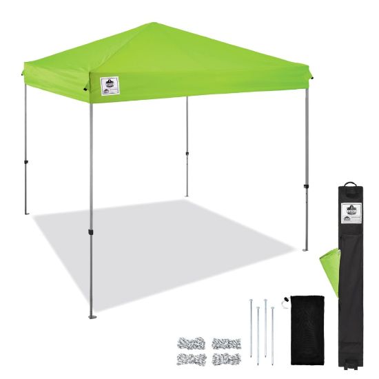 Picture of Ergodyne SHAX 6010 Lightweight Pop-Up Tent Canopy, 14ftH x 10ftW x 10-d, Lime