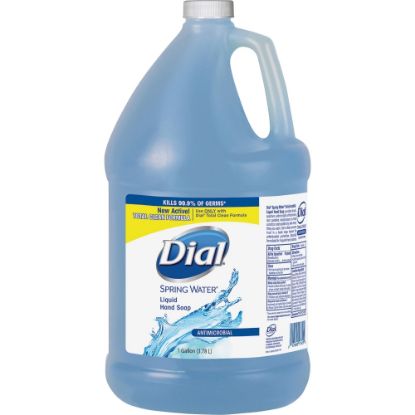 Picture of Dial Moisturizing Liquid Hand Soap, Spring Water Scent, 1 Gal.