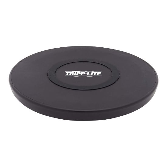 Picture of Tripp Lite Wireless Phone Charger - 10W, Qi Certified, Apple and Samsung Compatible, Black - Wireless charging pad - 10 Watt - 1.1 A - black - for P/N: U280-W01-QC3-1, U280-W02-A1C1