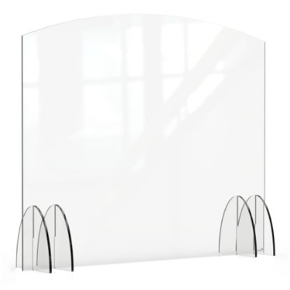 Picture of Rosseto Serving Solutions Avant Guarde Acrylic Sneeze Guard, 48in x 40in, Clear