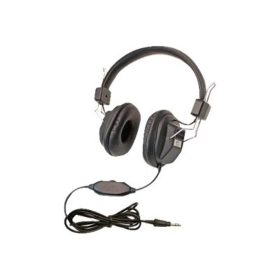 Picture of Califone 1534BK - Headphones - full size - wired - 3.5 mm jack (pack of 10)