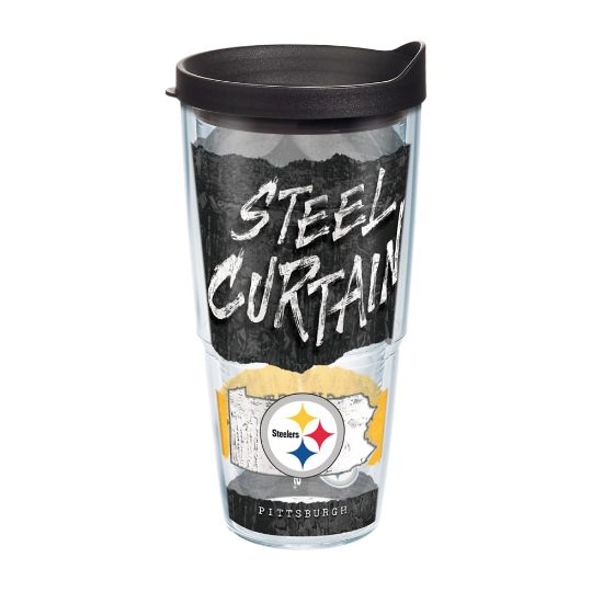 Picture of Tervis NFL Statement Tumbler With Lid, 24 Oz, Pittsburgh Steelers