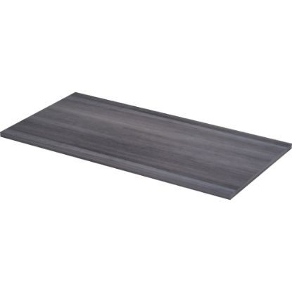 Picture of Lorell Relevance Series Tabletop - 47.6in x 23.6in x 1in Table Top - Straight Edge - Finish: Charcoal, Laminate