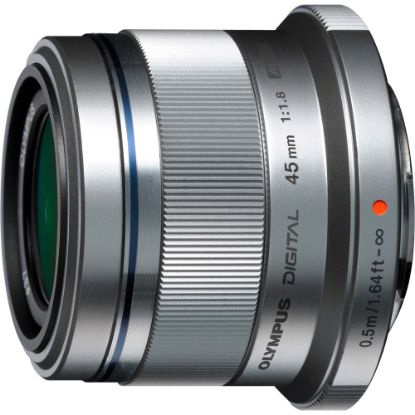 Picture of Olympus V311030SU000 - 45 mm - f/22 - f/1.8 - Fixed Lens for Micro Four Thirds - 37 mm Attachment - 0.11x Magnification - 1.8in Diameter