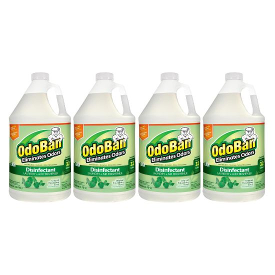 Picture of OdoBan Odor Eliminator Disinfectant Concentrate, Original Eucalyptus Scent, 128 Oz Bottle, Case Of 4