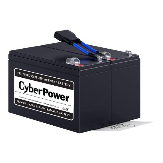 Picture of CyberPower RB1290X2B - UPS battery - 2 x battery - lead acid - 9 Ah - United States - for PFC Sinewave Series OR1500PFCLCD