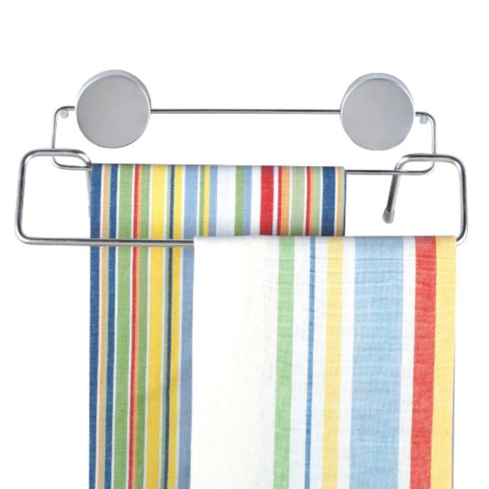 Picture of Better Houseware Stainless-Steel Magnetic Towel Bar, 4-1/2inH x 12-3/8inW x 2-5/8inD, Silver