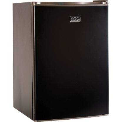 Picture of Black+Decker 2.5 Cu Ft Refrigerator/Freezer, Black