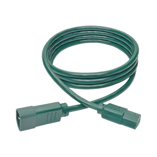 Picture of Eaton Tripp Lite Series PDU Power Cord, C13 to C14 - 10A, 250V, 18 AWG, 6 ft. (1.83 m), Green - Power extension cable - IEC 60320 C14 to power IEC 60320 C13 - AC 100-250 V - 10 A - 6 ft - green