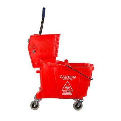 Picture of Carlisle Mop Bucket With Wringer, 35 Qt, Red