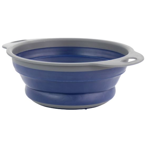 Picture of Oster Bluemarine Collapsible Round Plastic Colander, Blue