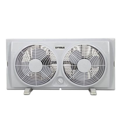 Picture of Optimus 7in Twin Window Fan, 10in x 22in, White