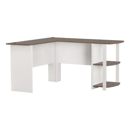 Picture of Ameriwood Home Dakota 51inW L-Shaped Computer Desk With Bookshelves, White