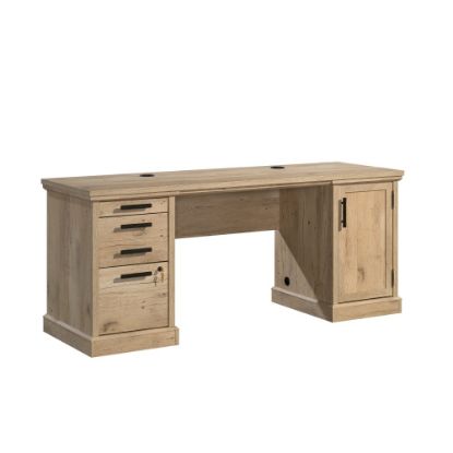 Picture of Sauder Mason Peak 72inW Commercial Credenza Computer Desk, Prime Oak