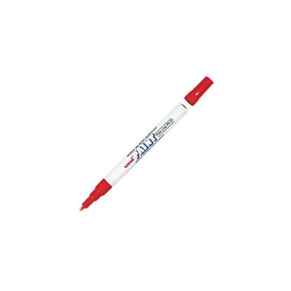 Picture of Uni-Ball Oil-Base Fine Line uni Paint Markers - Fine Marker Point - Red Oil Based Ink - 1 Each