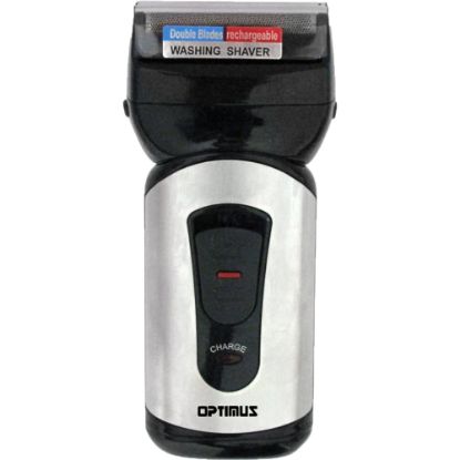 Picture of Optimus Curve Rechargeable Double-Blade Wet/Dry Mens Shaver, Black