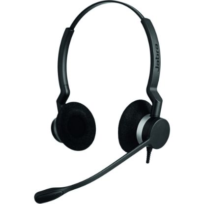 Picture of Jabra BIZ 2300 Headset - Stereo - USB Type C - Wired - 32 Ohm - 70 Hz - 16 kHz - Over-the-head - Binaural - Supra-aural - 7.71 ft Cable - Noise Cancelling, Uni-directional Microphone - Noise Canceling