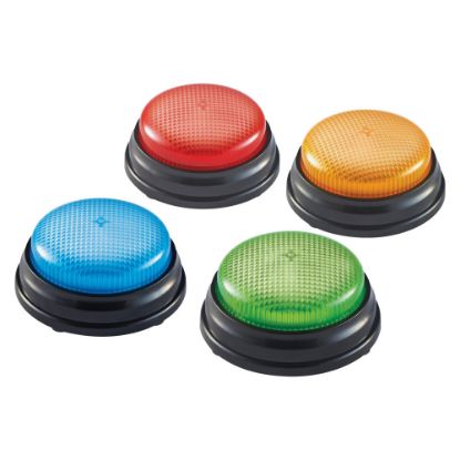 Picture of Learning Resources Lights & Sounds Buzzers Set, Multicolored / Skill Learning Sound Game, 3+, Pack Of 4