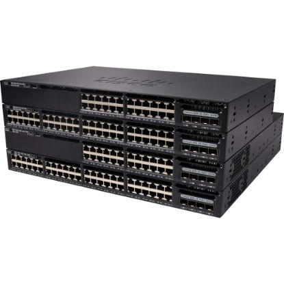 Picture of Cisco Catalyst 3650-24PDM-L Layer 3 Switch - 24 Ports - Manageable - Gigabit Ethernet, 10 Gigabit Ethernet - 10/100/1000Base-TX, 10GBase-X - 4 Layer Supported - Modular - 2 SFP Slots - Twisted Pair, Optical Fiber - 1U High , Standalone