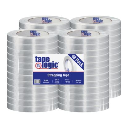 Picture of Tape Logic 1300 Strapping Tape, 3/4in x 60 Yd., Clear, Case Of 48