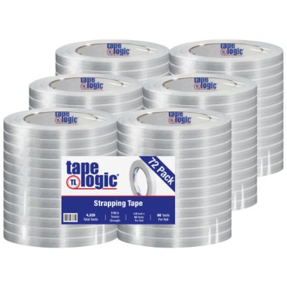 Picture of Tape Logic 1300 Strapping Tape, 1/2in x 60 Yd., Clear, Case Of 72