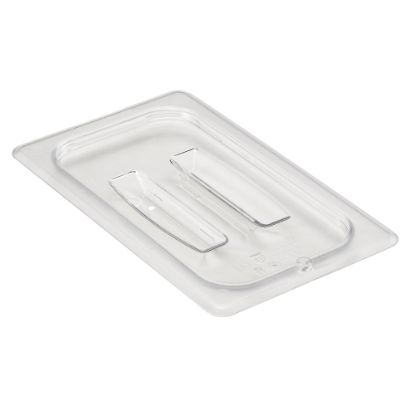 Picture of Cambro Camwear 1/4 Food Pan Lids With Handles, Clear, Set Of 6 Lids