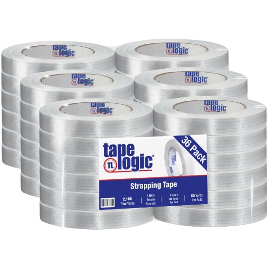 Picture of Tape Logic 1300 Strapping Tape, 1in x 60 Yd., Clear, Case Of 36