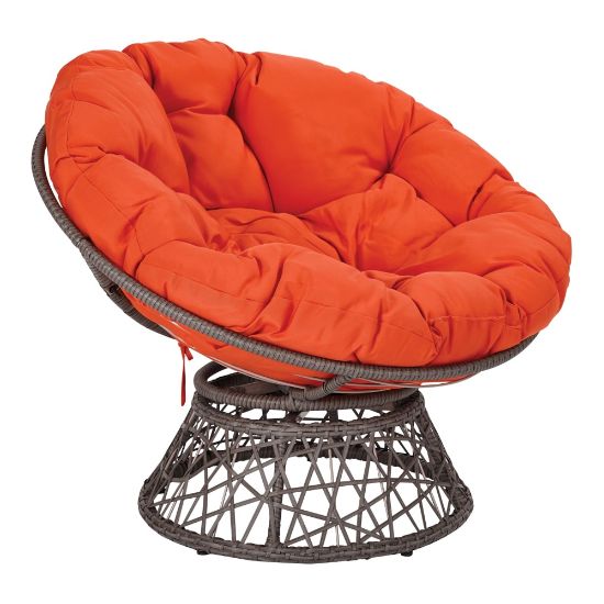 Picture of Office Star Papasan Chair, Orange/Gray